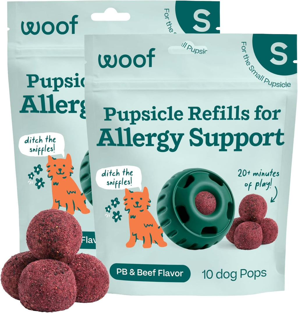 Woof Pupsicle - Paletas de repuesto para apoyo alérgico para perros...