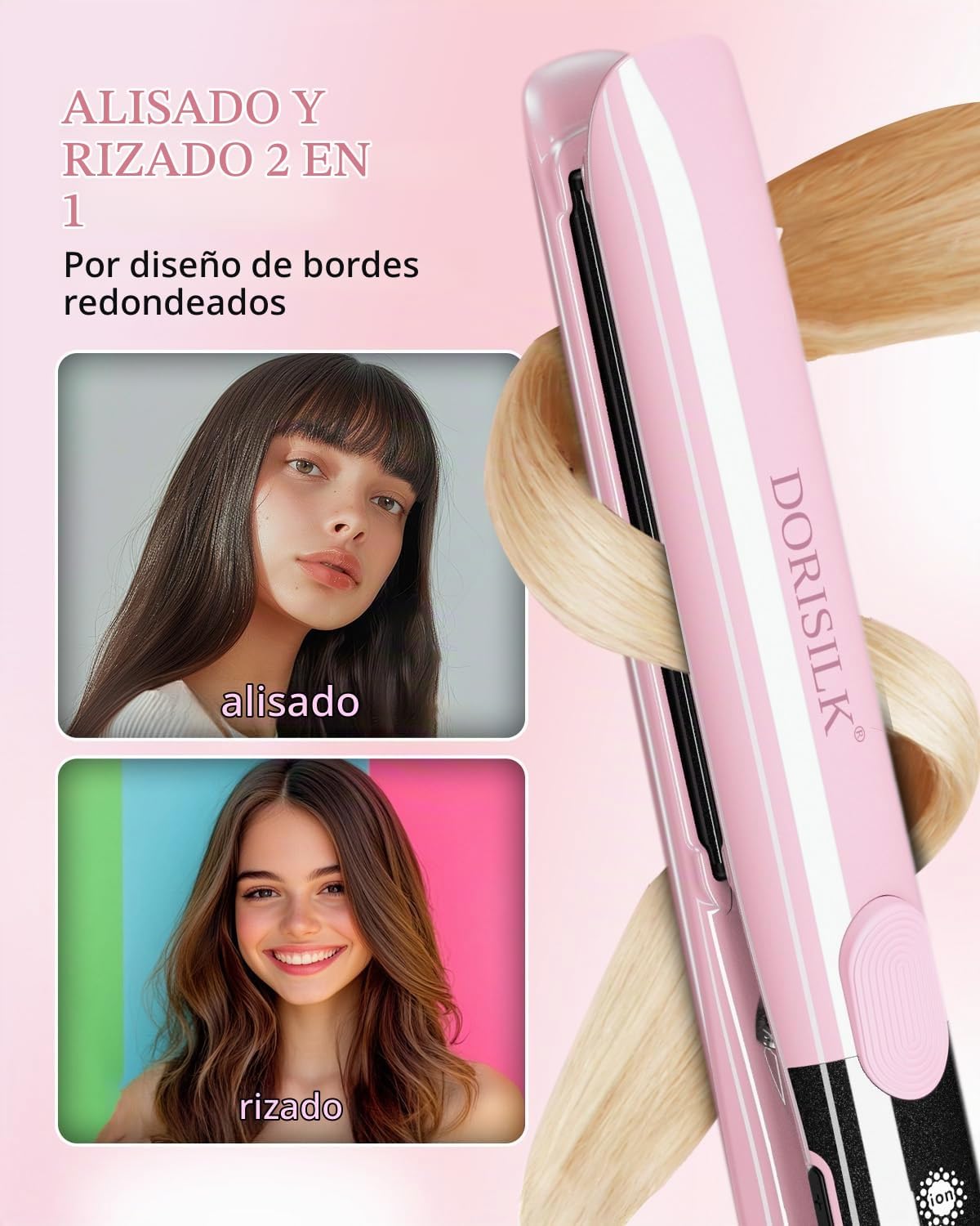 DORISILK Plancha de Cabello Profesional de Alta Temperatura de 500...