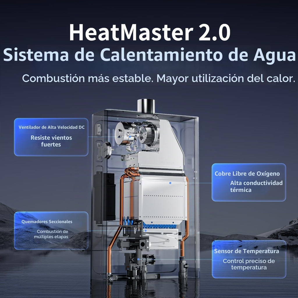 Ranein Gen II Calentador de agua sin tanque de gas natural, 3.6 GPM...