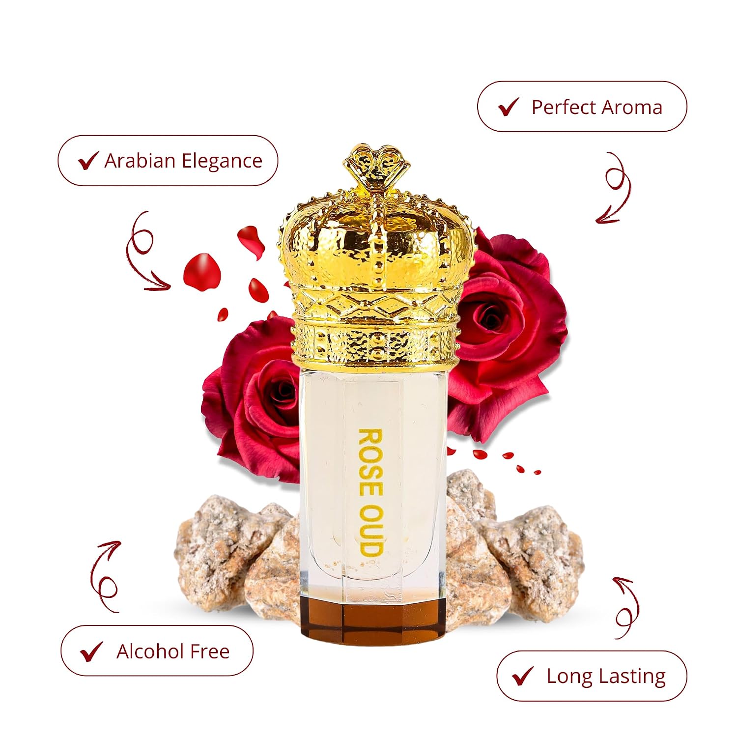 ARABIAN PERFUMES &amp; OILS Aceite de perfume Rose Oud \u2013 Aceit...