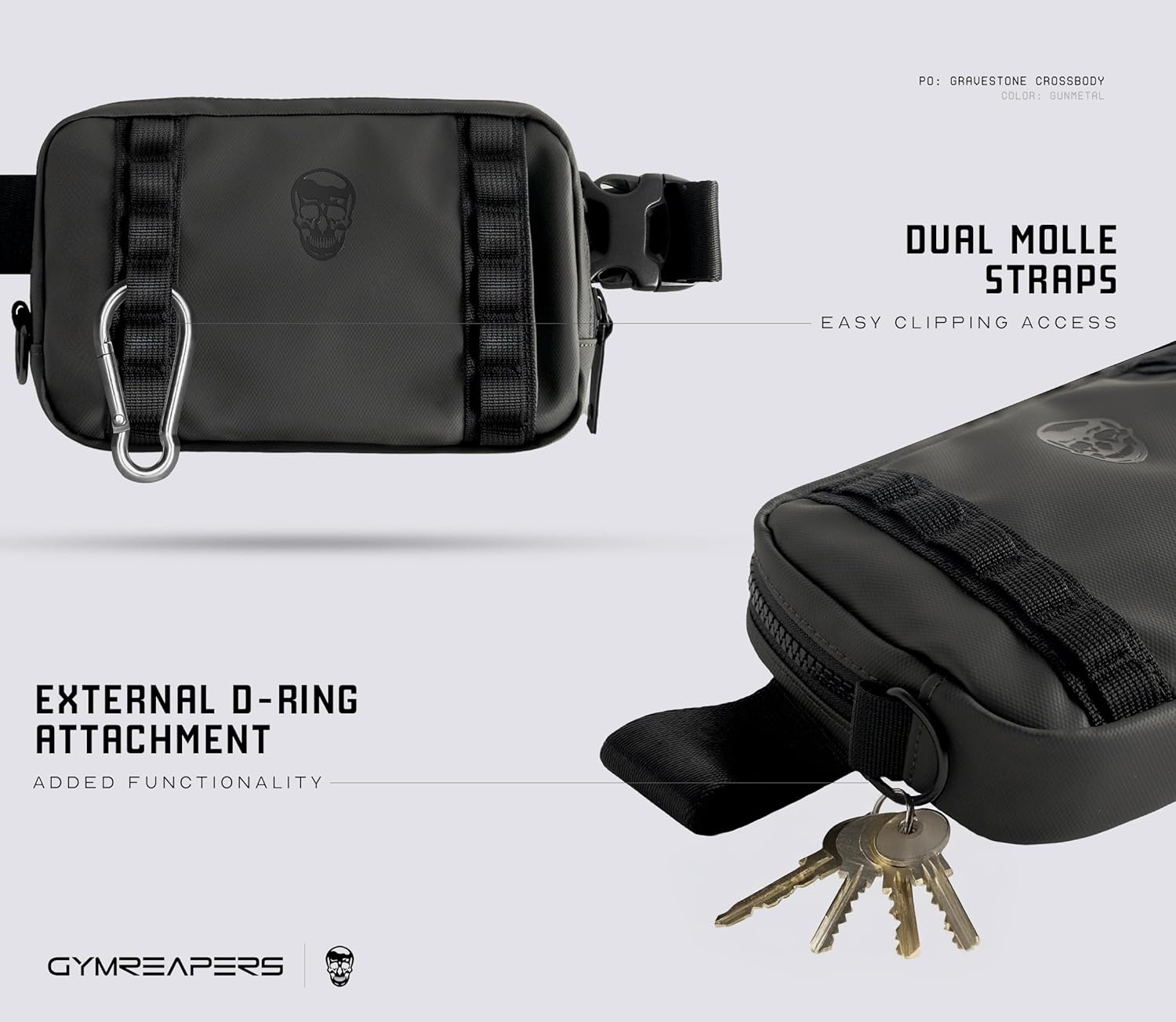 Bolsas Cruzadas Pequeñas de Viaje Gymreapers para Hombres y Mujeres...