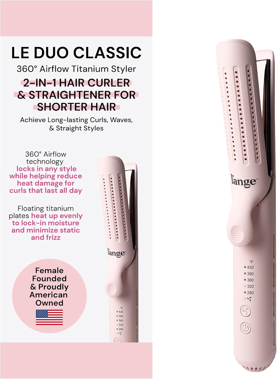 L'ANGE HAIR Le Duo Estilizador Estándar de Flujo de Aire 360° |...