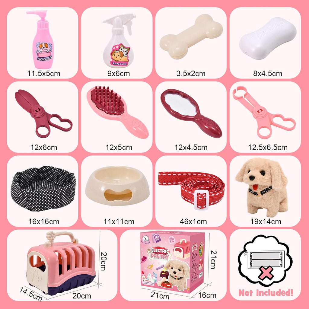 G.C 13 juguetes para perros para niños y niñas, caminando ladrando,...