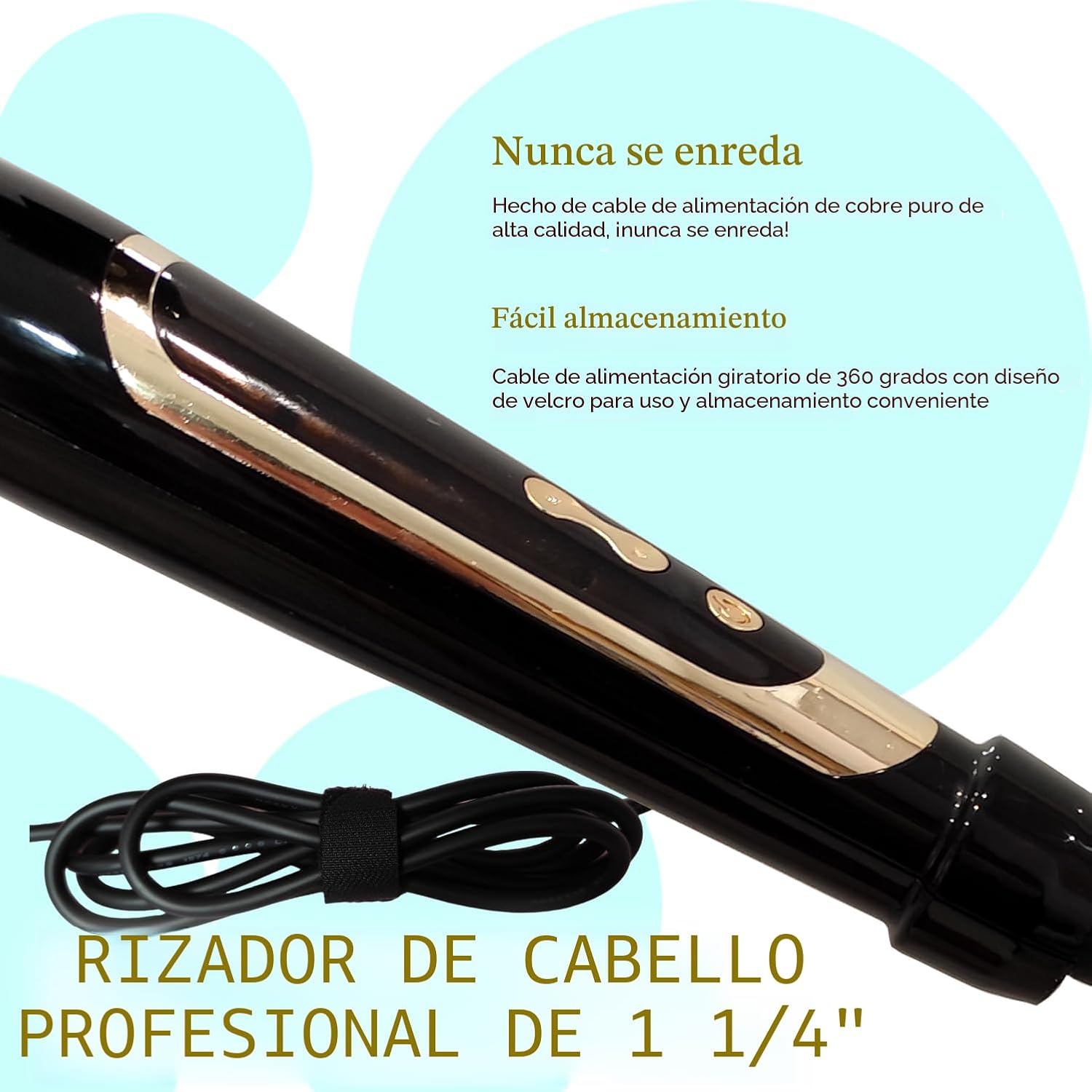 abp Rizador de 1.25 pulgadas, barril extra largo con revestimiento...