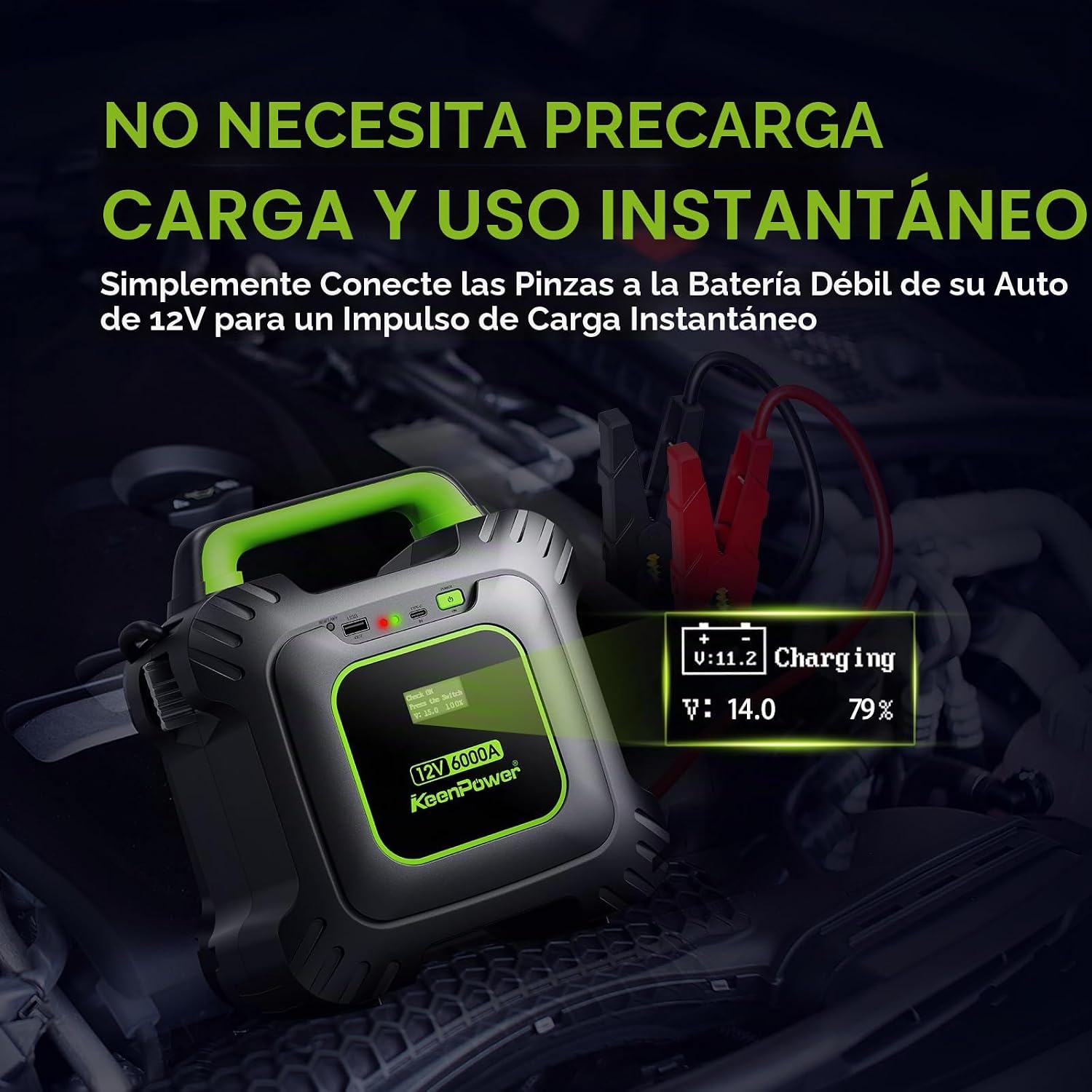 KeenPower Arrancador de batería de supercondensador 6000A [Versión...
