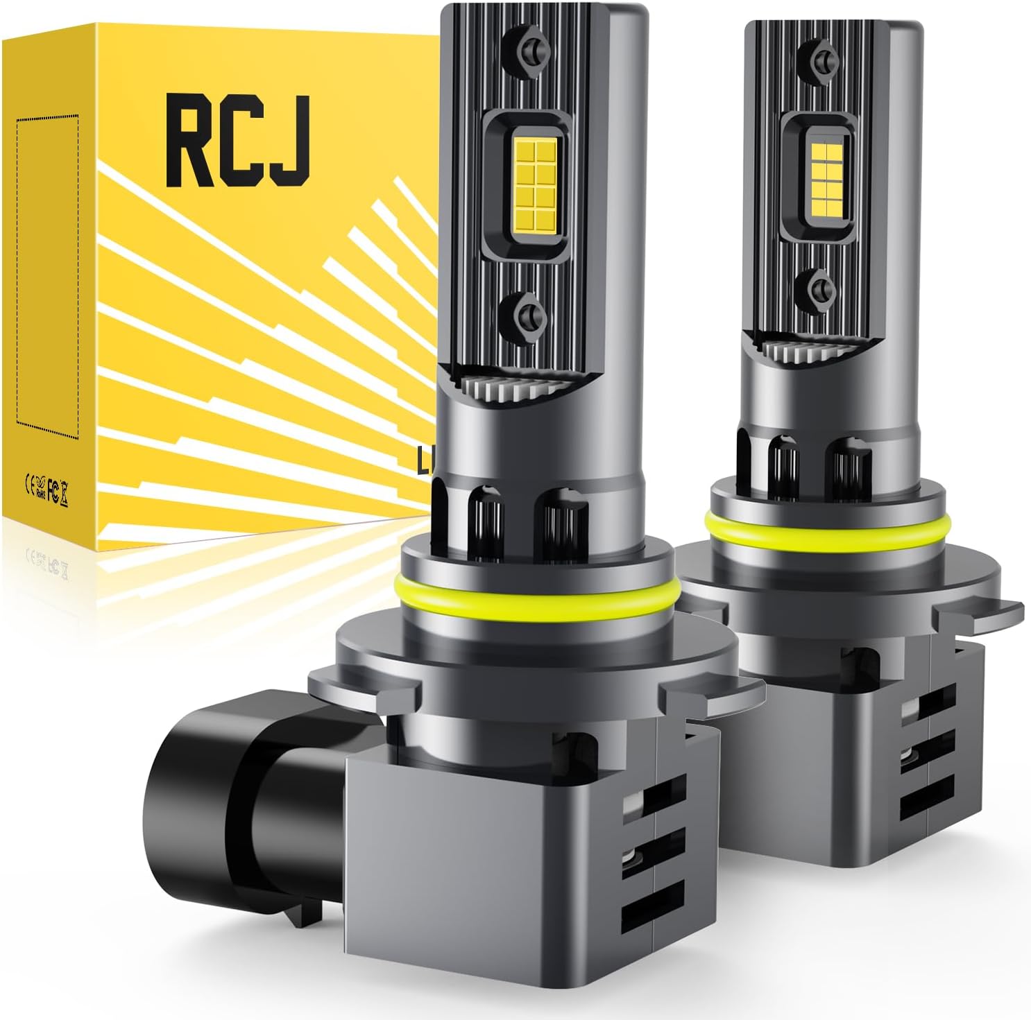RCJ Bombillas LED 9005, bombillas HB3 de 100 W, 30000 lúmenes, bomb...