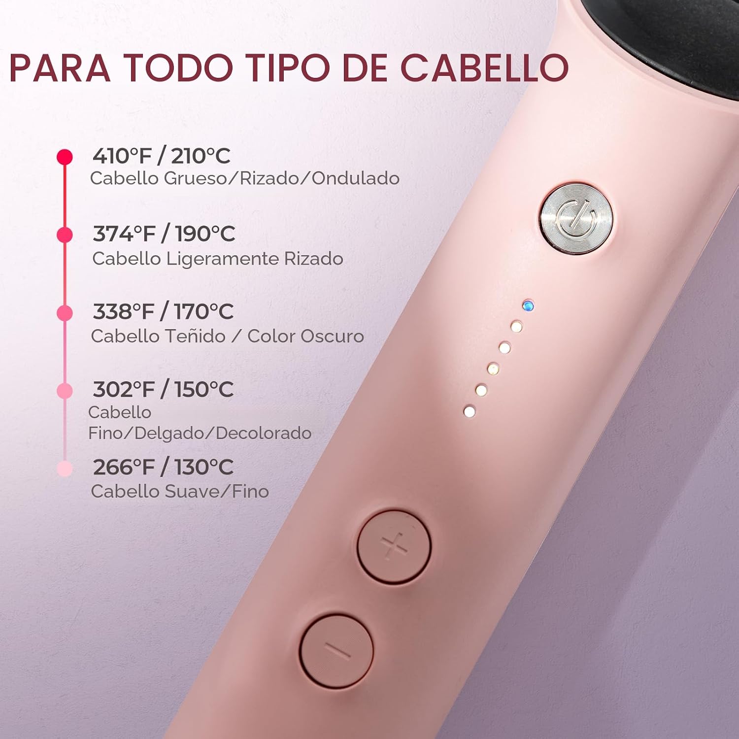 TYMO Ring - Cepillo alisador de cabello con peine integrado, calent...