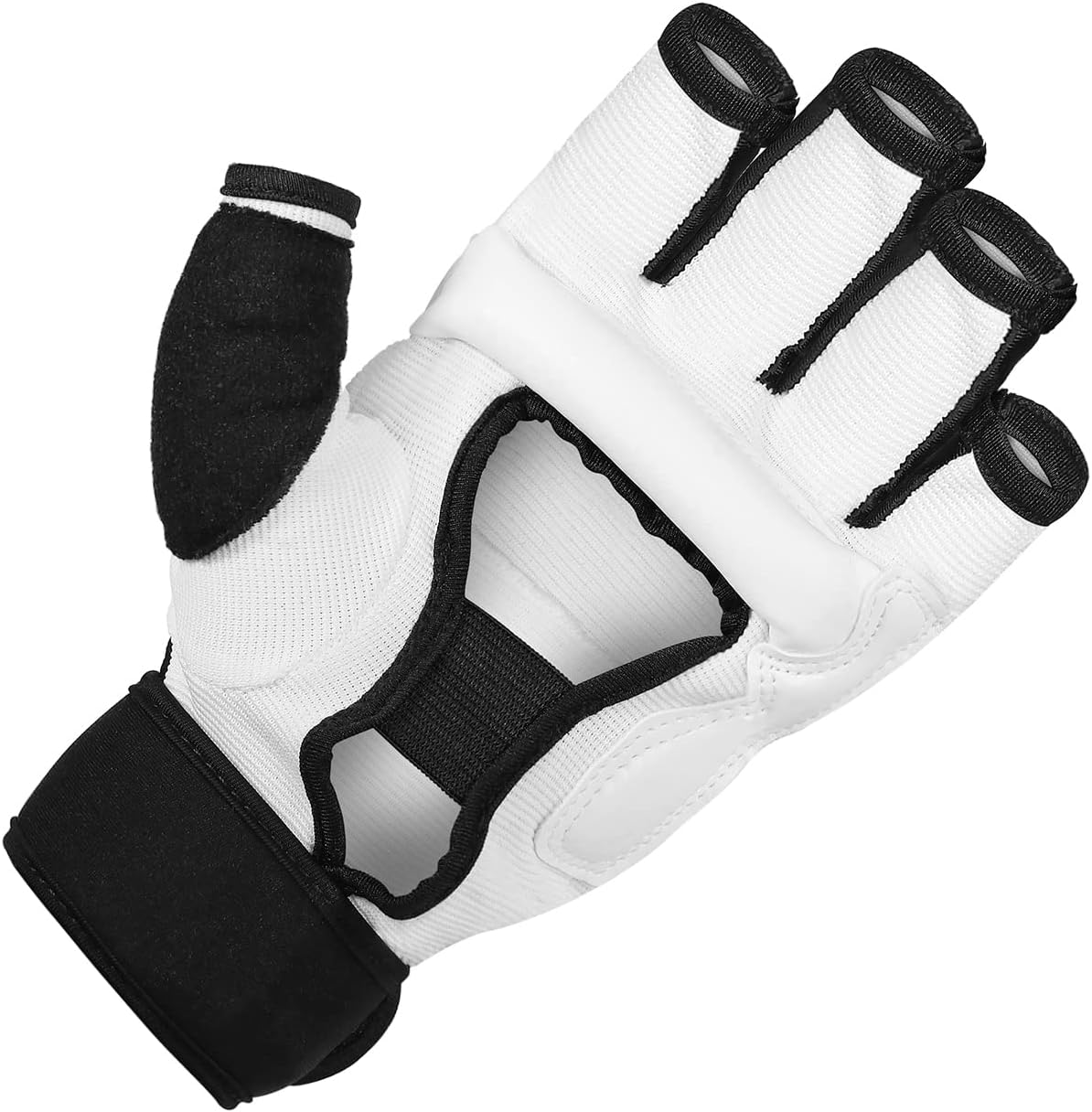 Guantes de kickboxing de medio dedo, también aptos para entrenamien...