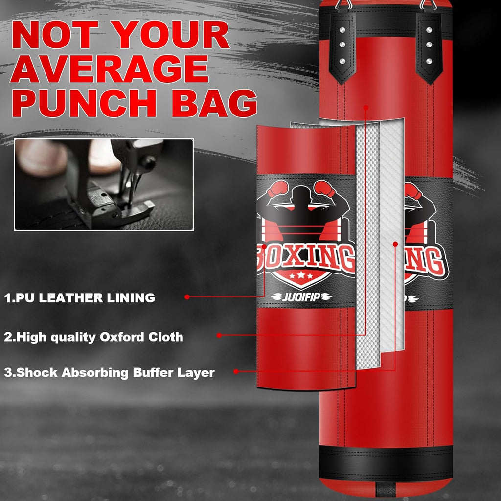 Juego de saco de boxeo para adultos, juego de saco de boxeo pesado...