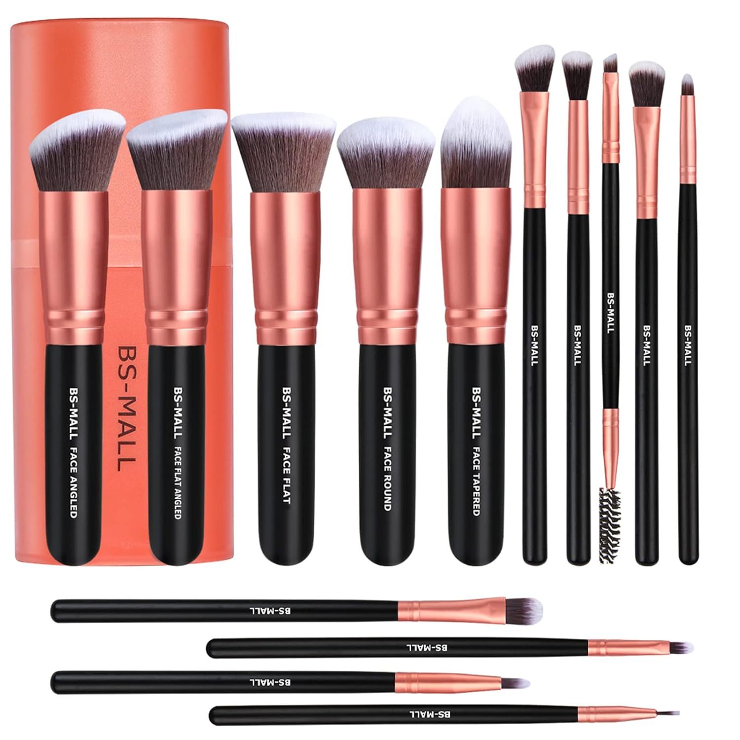 BS-MALL - Juego de brochas de maquillaje de alta calidad, base sint...