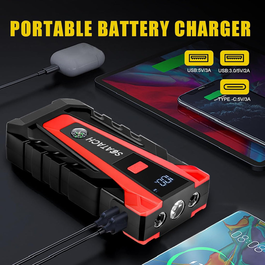 Scatach 5000A Jump Starter, batería de arranque de 12V portátil | J...