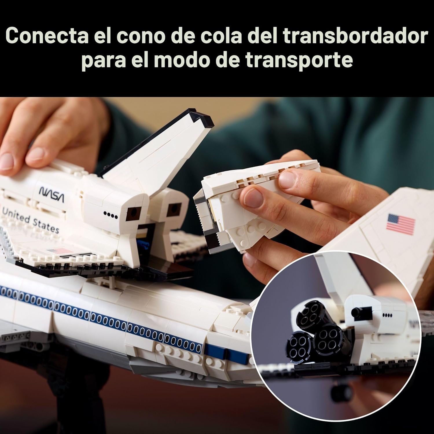 LEGO Icons Shuttle Carrier Aircraft - Juego de construcción de avio...