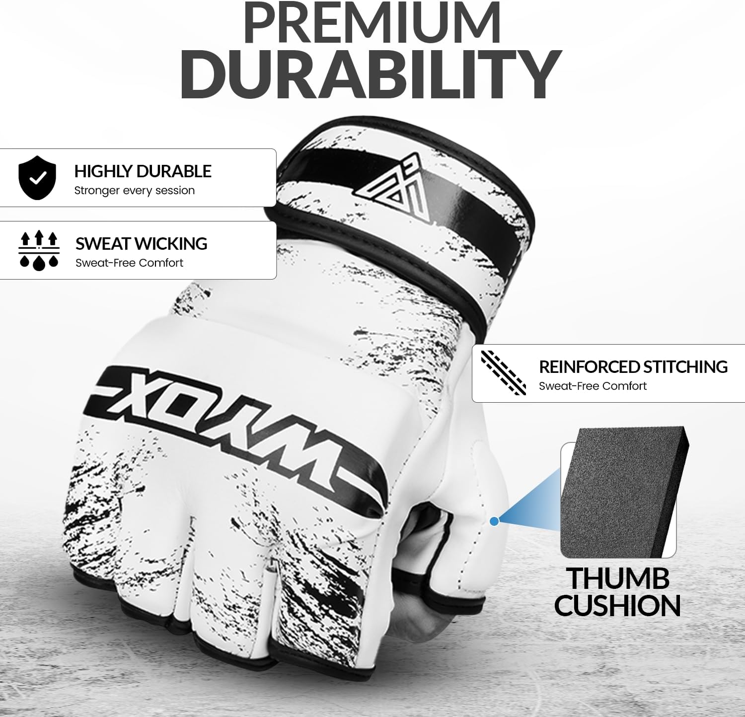 WYOX Guantes MMA para hombres y mujeres \u2013 Guantes de boxeo de...