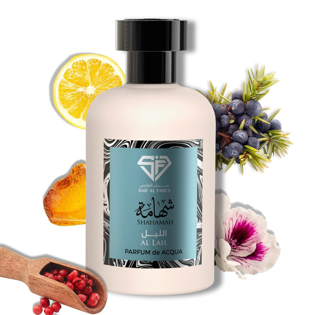 SAIF AL FARES Shahamah Al Lail - Perfume sin alcohol para hombres |...