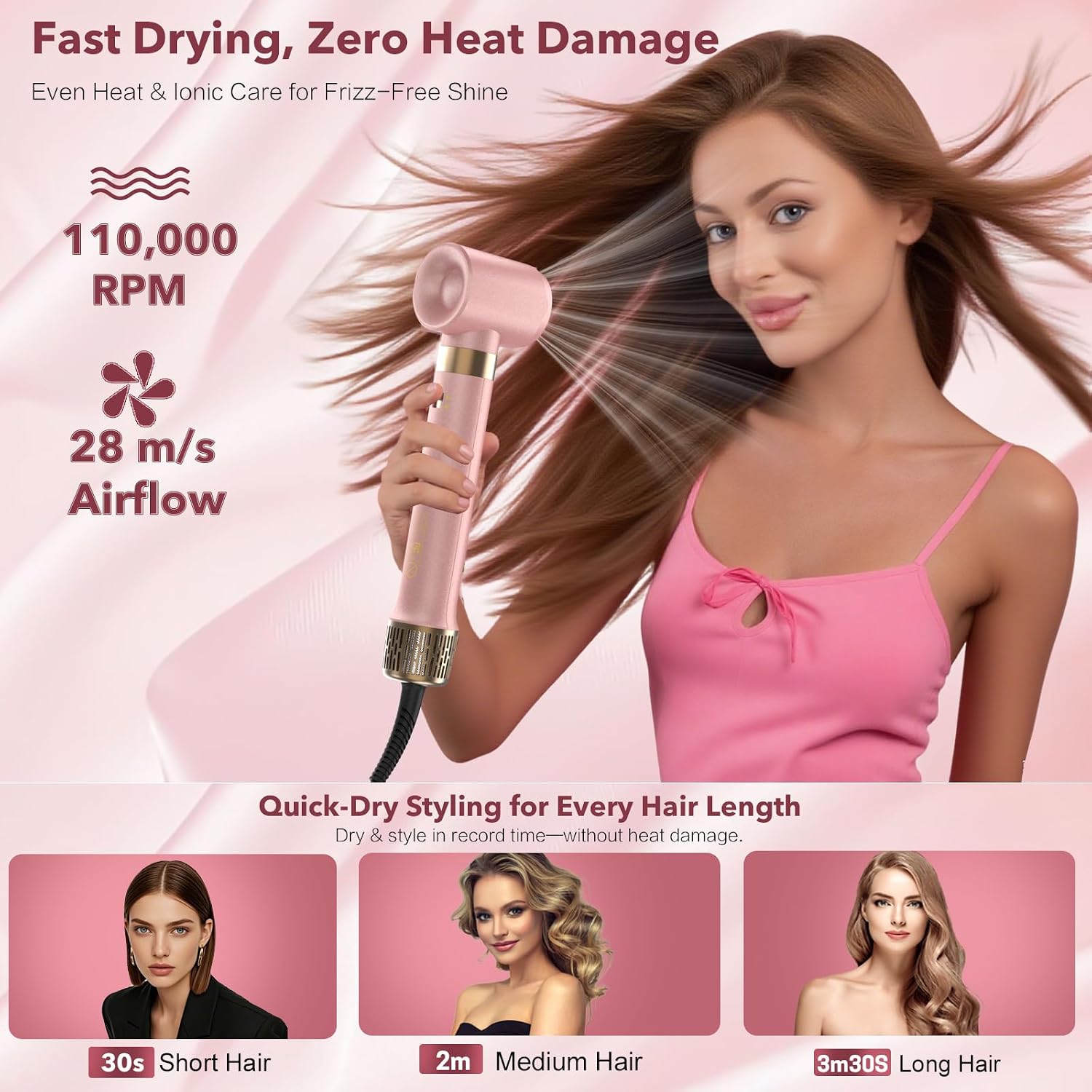 Mythsight StyleVibe - Estilizador de aire 6 en 1, secador de pelo y...