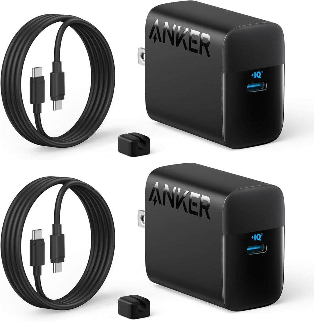 Anker Bloque de cargador USB C de 45 W, cargador rápido PPS con cab...
