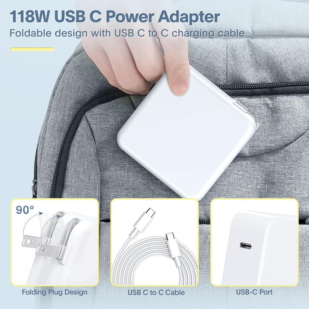 Cargador Mac Book Pro - Adaptador de corriente de cargador rápido U...