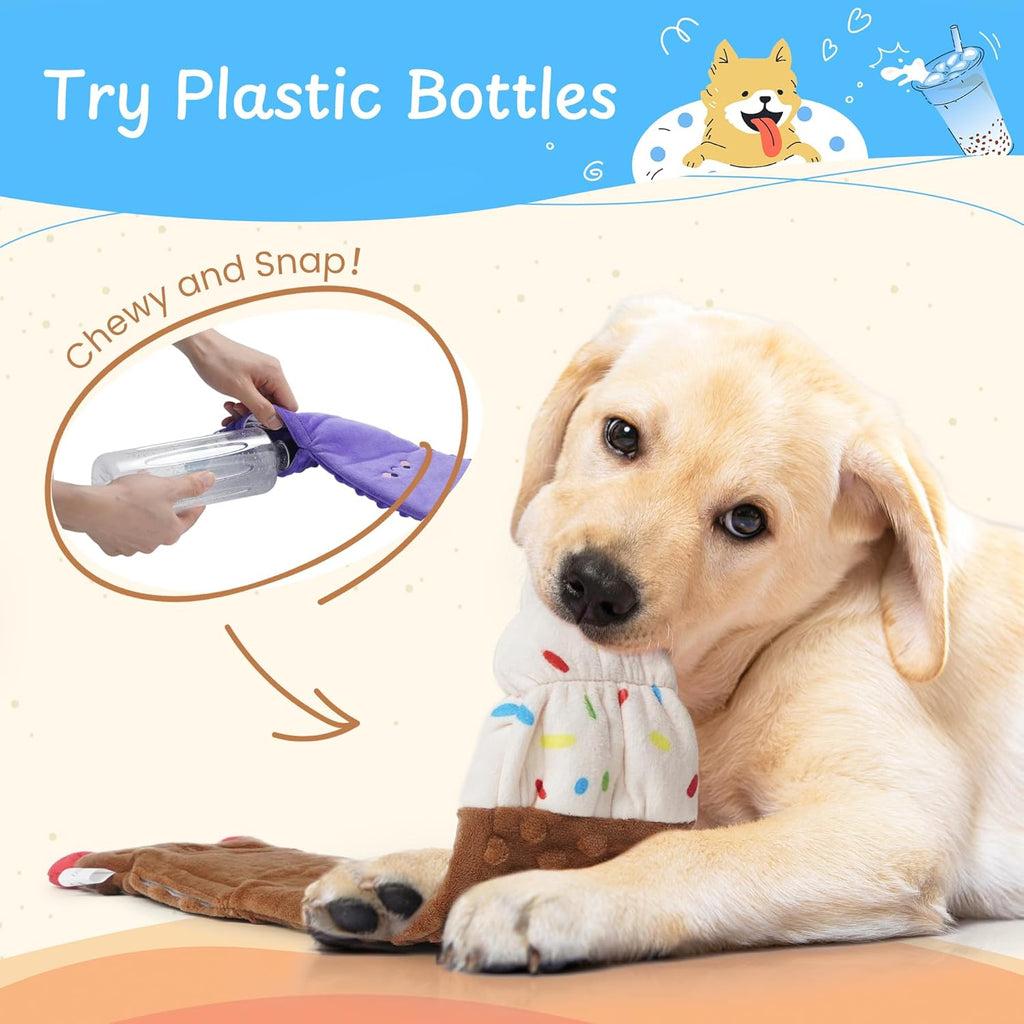 Nocciola 3 piezas de juguetes para perros pequeños sin relleno, jug...