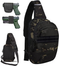 LarKoo Mochila táctica para el pecho de la honda EDC Mochila univer...