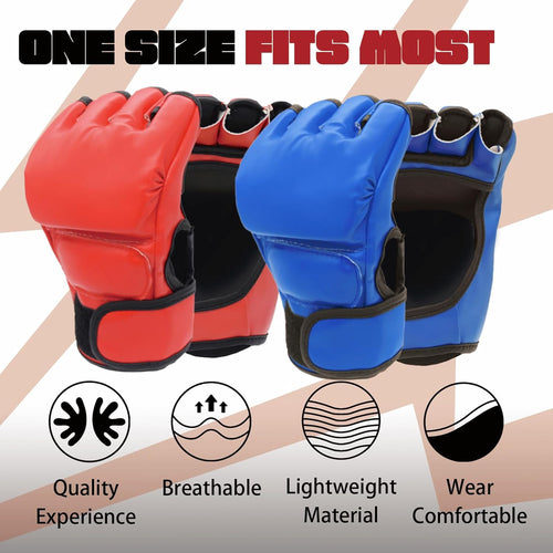 2 pares de guantes de boxeo y kickboxing para hombres y mujeres, pr...