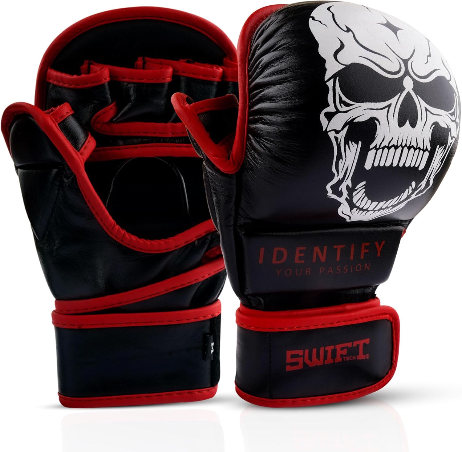SwiftTechSports - Guantes de cuero de calidad profesional para homb...