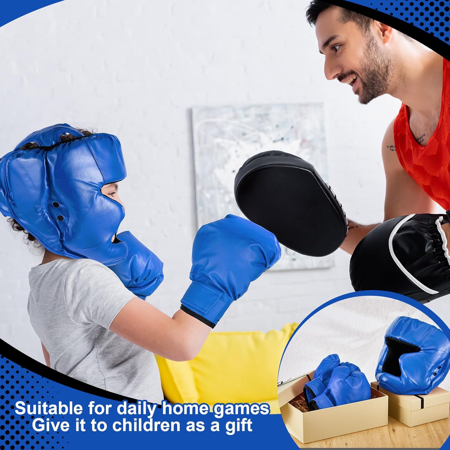 Kanayu Juego de 12 piezas de equipo de boxeo para niños principiant...