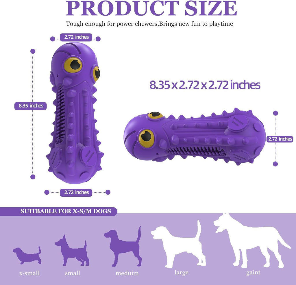 ZIKATON Juguetes chirriantes para perros masticadores agresivos, ju...