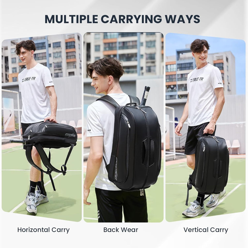 CCGTIOR Bolsa para Raqueta De Tenis Mochila Pickleball Padel con Co...