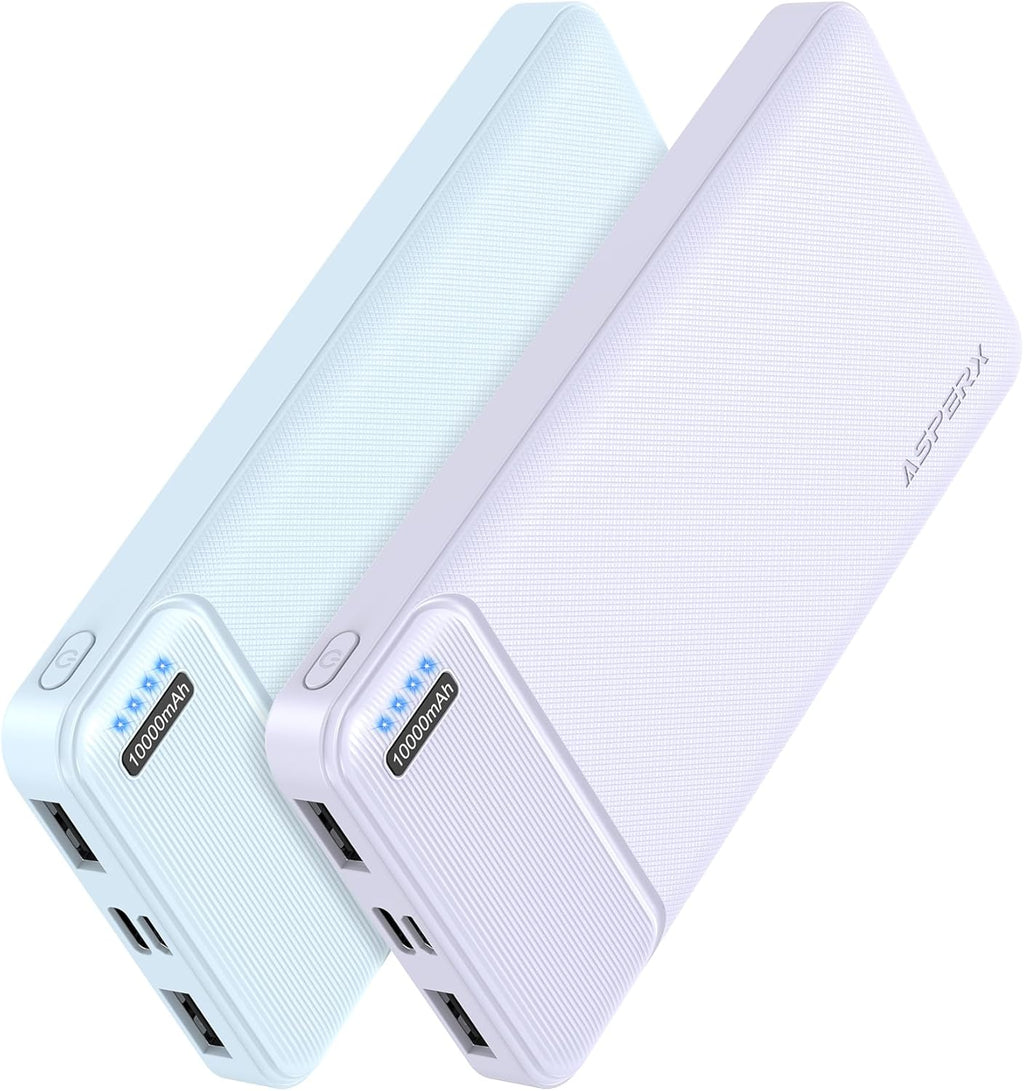 AsperX Cargador portátil de salida USB C de 10000 mAh, carga rápida...