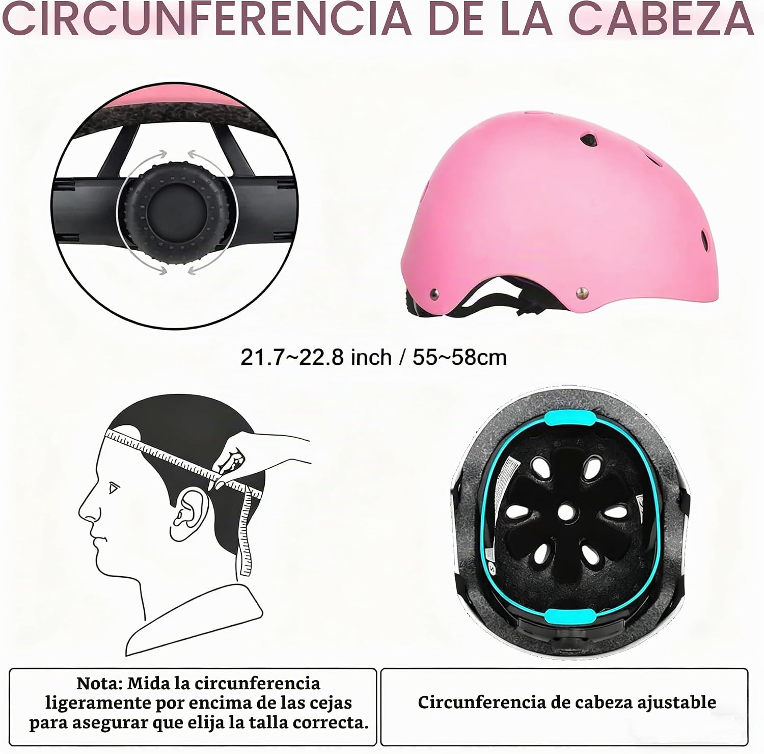 WayEee Juego de casco de bicicleta para niños, rodilleras, equipo d...