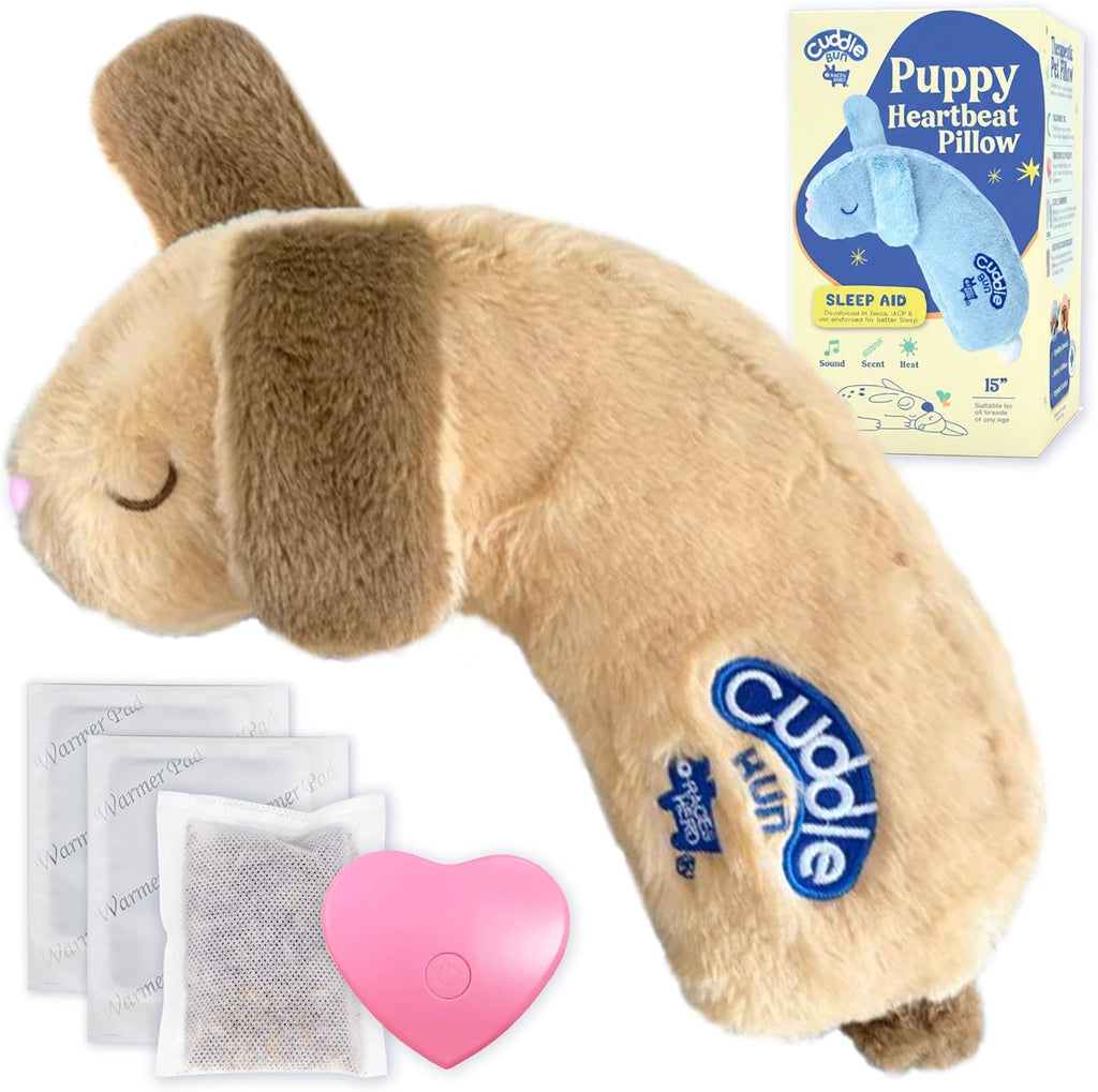 Race&amp;Herd CuddleBun - Juguete para cachorros con latido del cor...