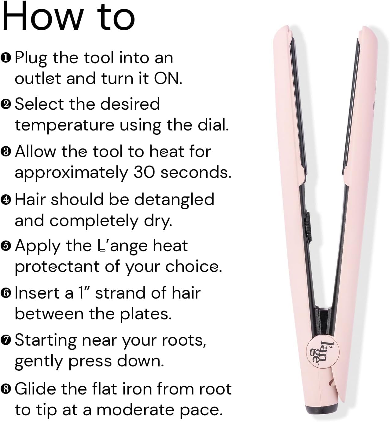 L'ANGE HAIR Le Ceramique - Plancha de pelo de 1 pasada | Planch...