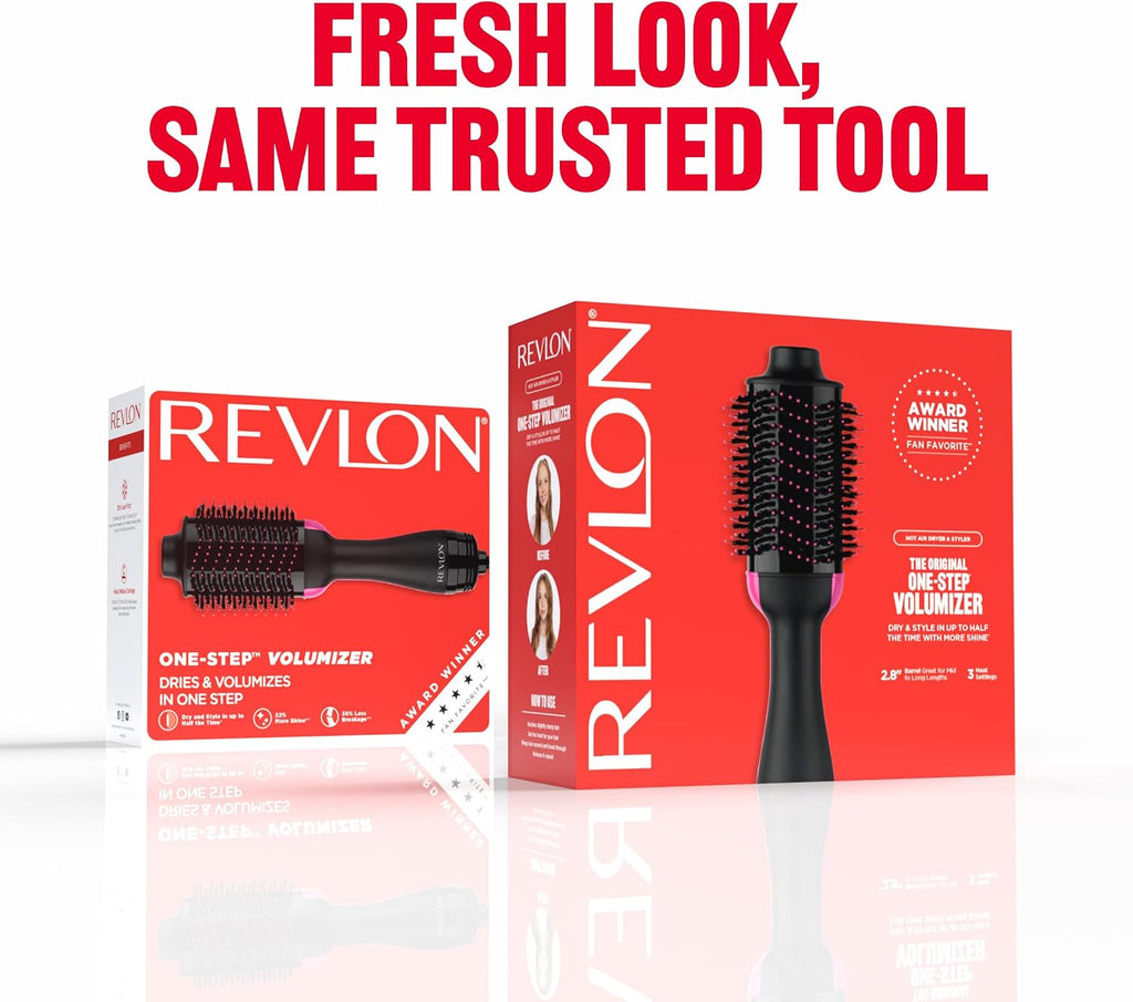 Revlon-Cepillo de aire caliente para secador de cabello y voluminiz...
