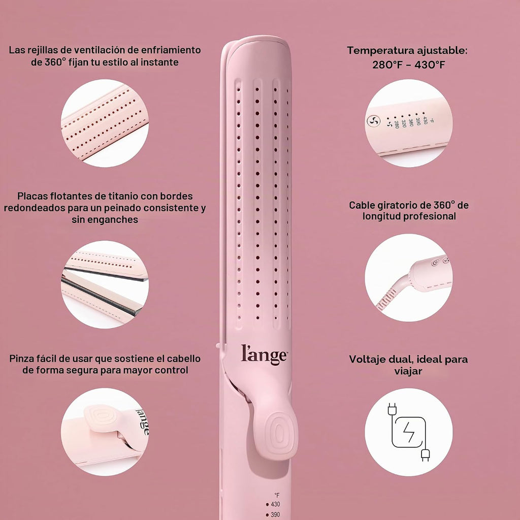L'ANGE HAIR Le Duo Grande 360° Airflow Styler | Varita rizadora...