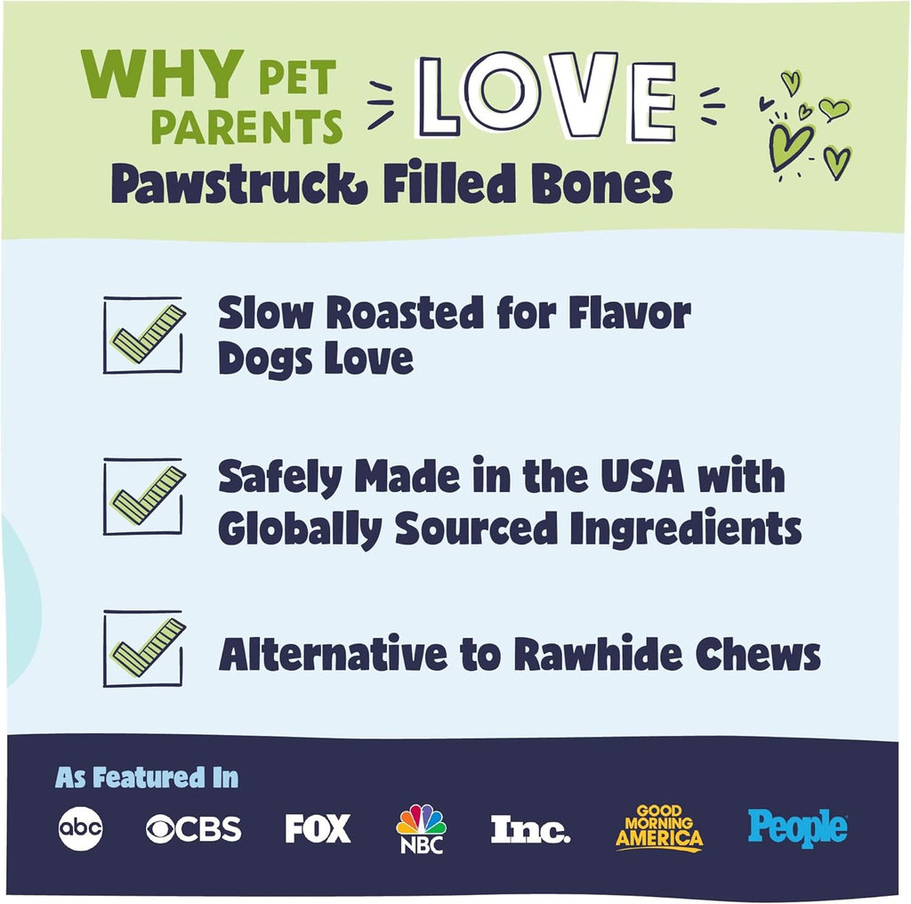 Pawstruck Paquete variado de huesos de perro rellenos grandes de 5...