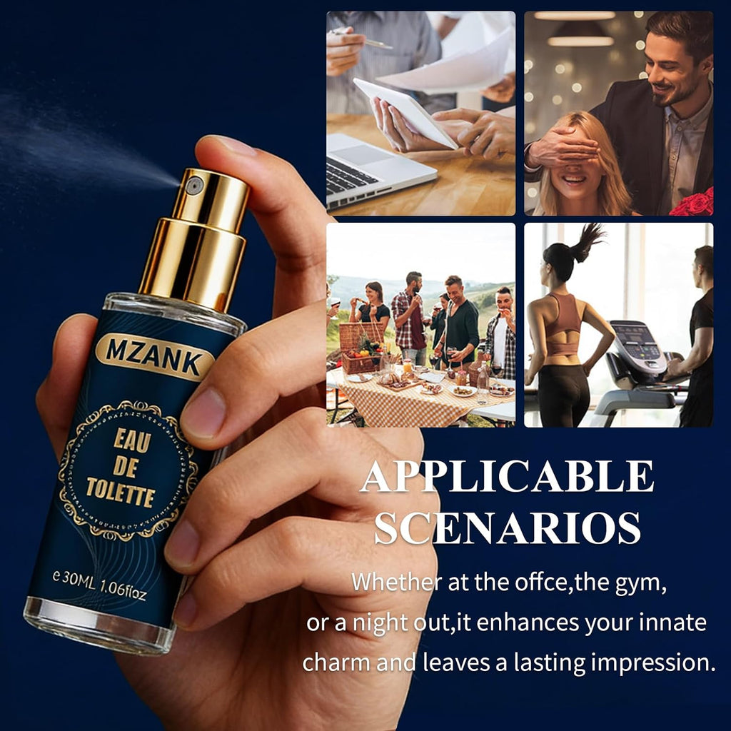 MZANK Paquete de 4 Colonia para Hombre (4x30ml), Perfume para Él, R...