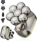 TEPOTZ Afeitadoras eléctricas 7D para hombres calvos, maquinilla de...
