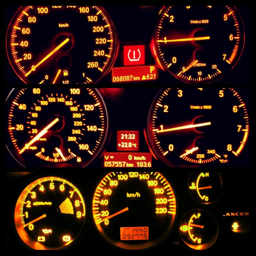 WLJH Paquete de 40 bombillas LED 194 168 T10 T5 con enchufes, regul...