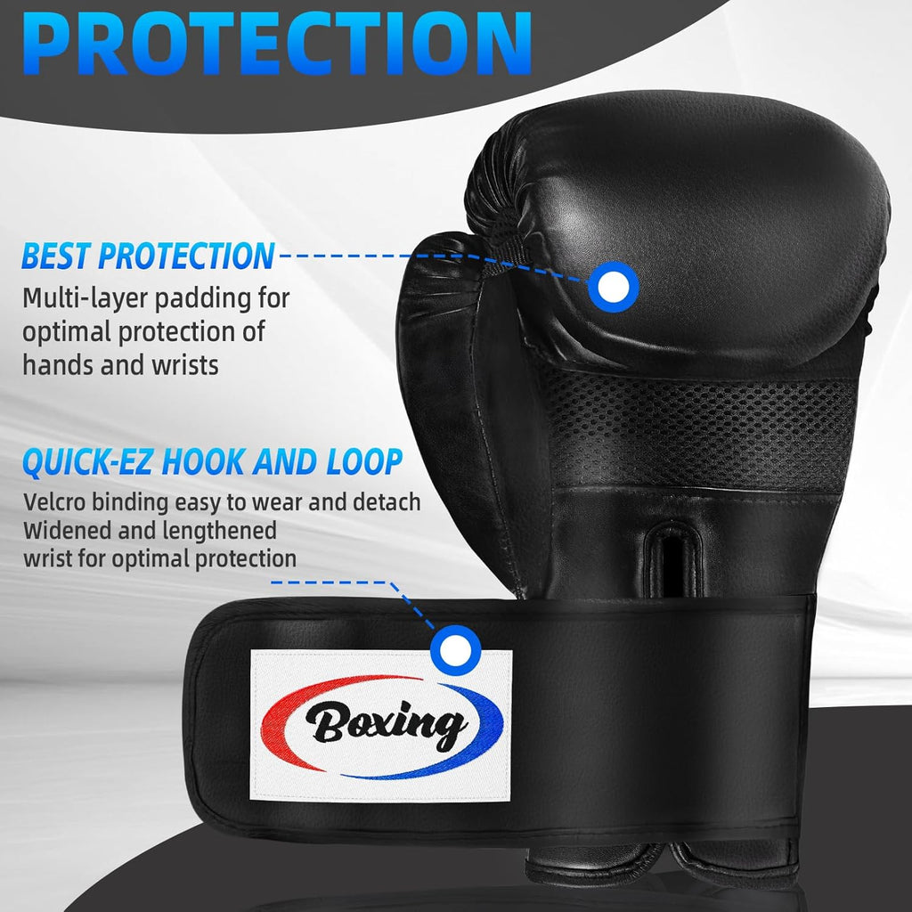 Guantes de boxeo para hombres y mujeres, guantes de entrenamiento y...