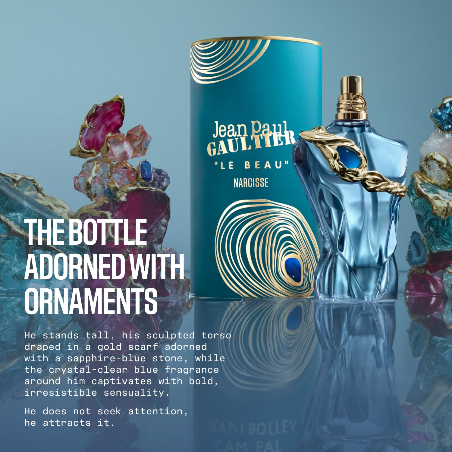 Jean Paul Gaultier Le Beau Narcisse Eau de Parfum para hombre, colo...
