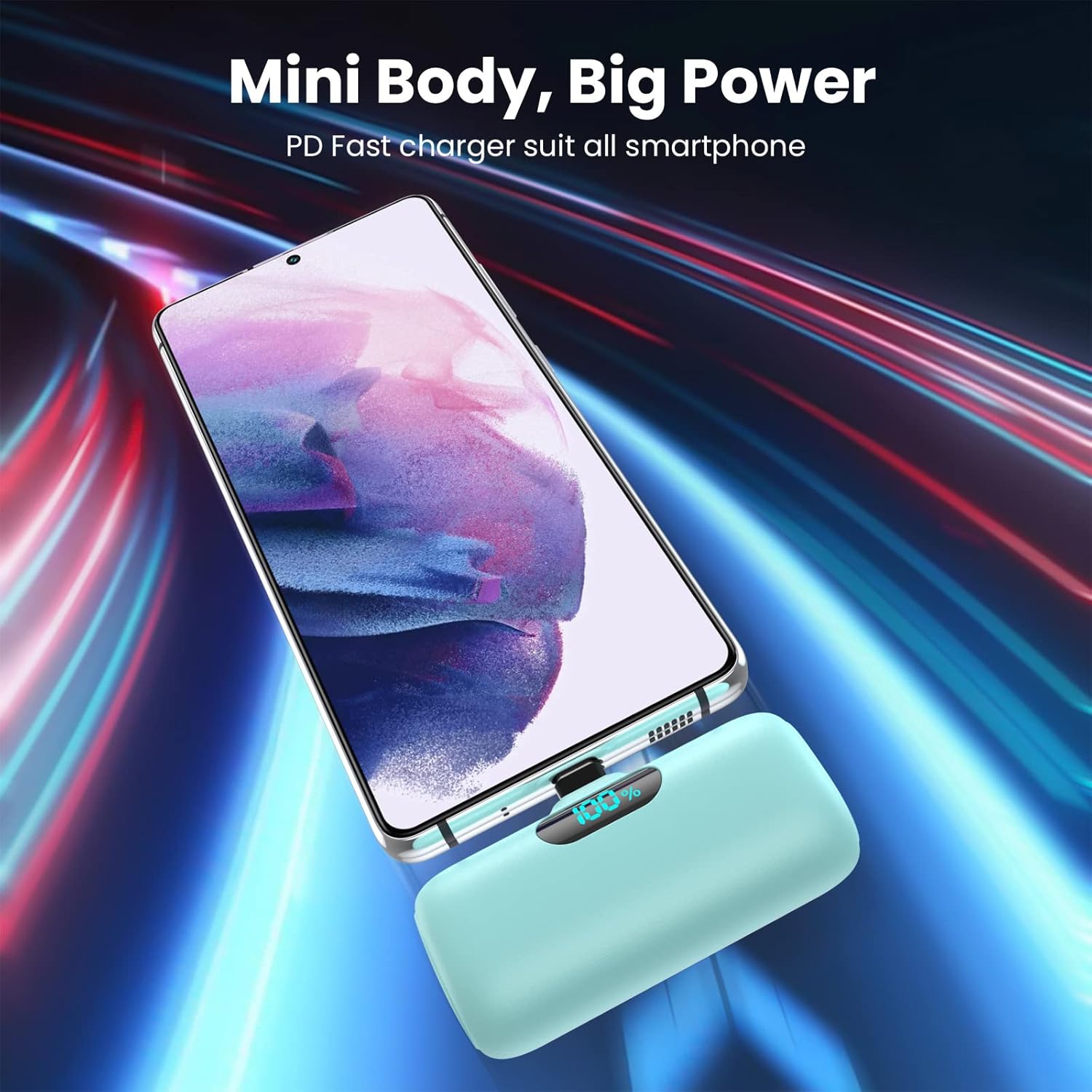 Feob Cargador Portátil Mini 5000mAh Banco de Energía, Cargador Port...