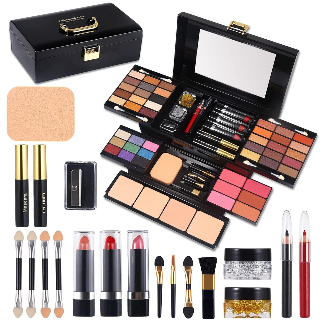 Kit de maquillaje profesional para mujeres y niñas, kit completo co...