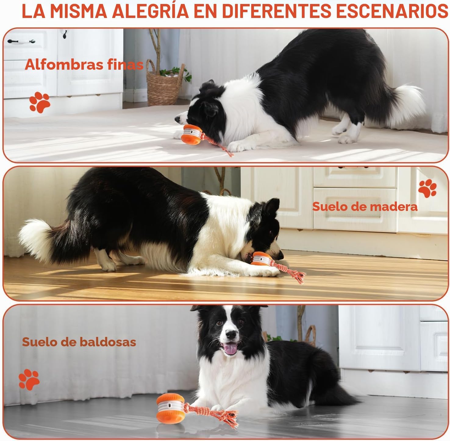 QGI Juguetes interactivos para perros, camino aleatorio, eléctrico,...