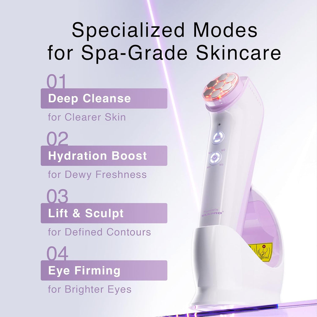 DermRays Dispositivo de microcorriente Multi-RF con luz roja de 650...