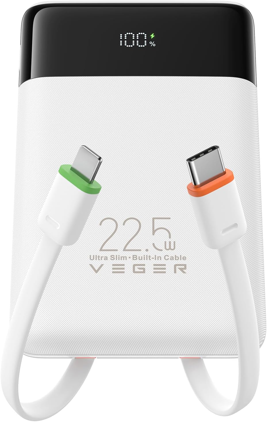 VEGER Cargador portátil de carga rápida de 22.5 W, banco de energía...