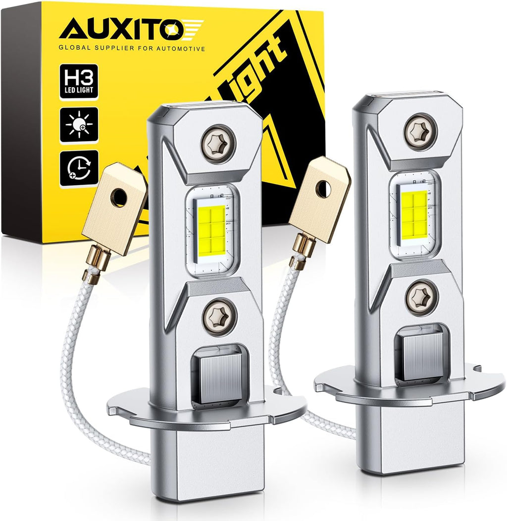 AUXITO Bombillas LED antiniebla H3, 46000LM 6500K blanco frío, 600%...
