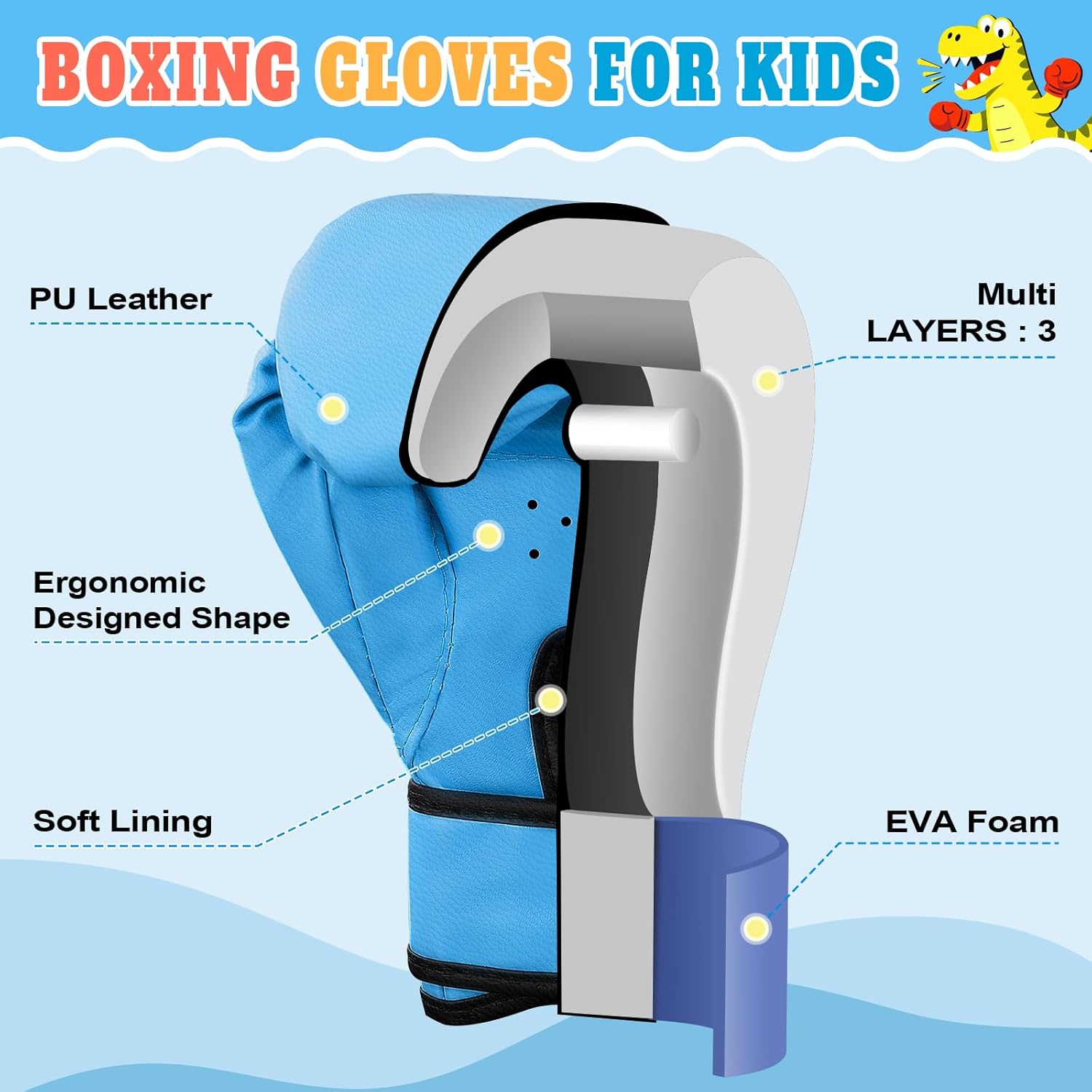 Guantes de boxeo para niños y niñas, guantes de entrenamiento de bo...