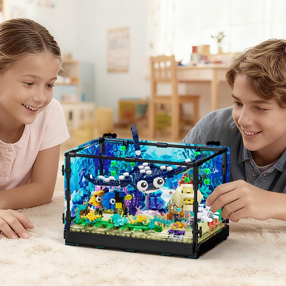 Maxiryx Fish Tank Building Set - Marine Aquarium Toy, Christmas, Bi...