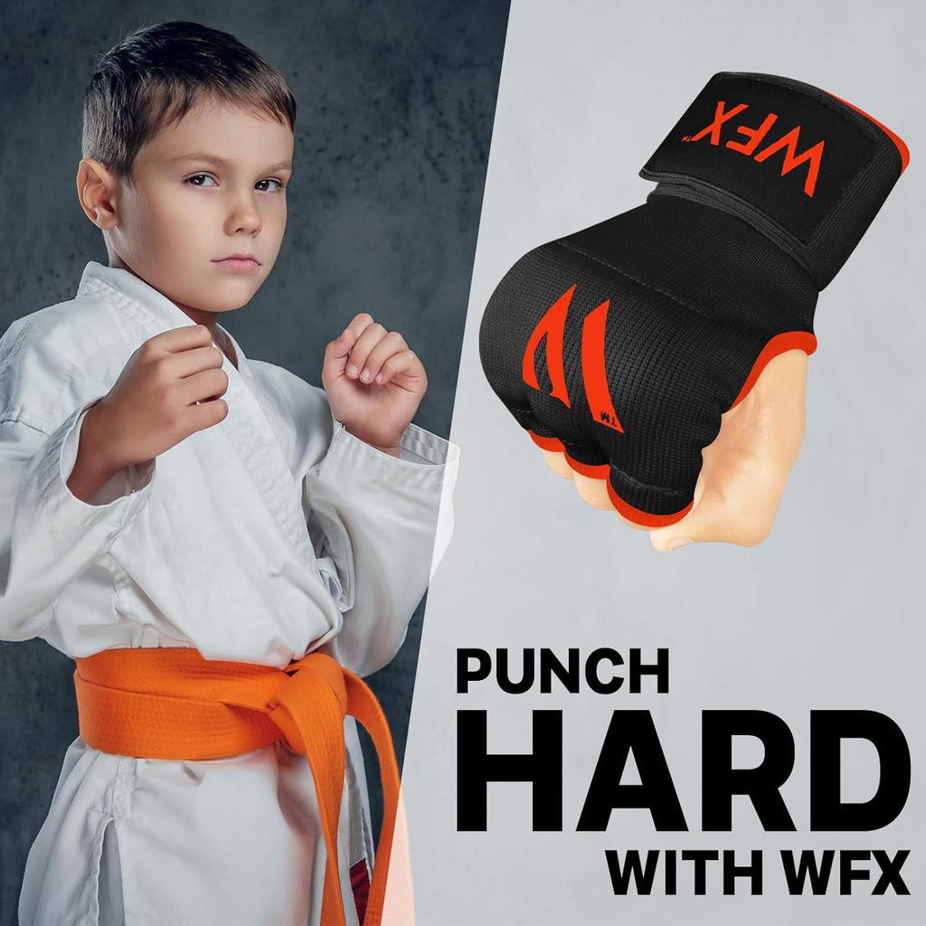 WFX - Guantes de mano para niños y jóvenes de boxeo, interiores, co...