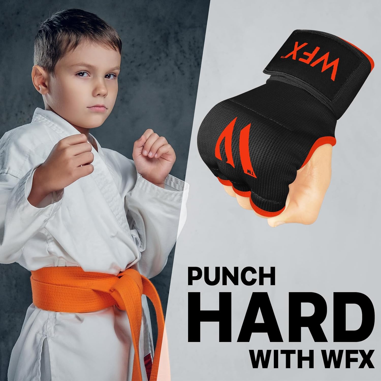 WFX - Guantes de mano para niños y jóvenes de boxeo, interiores, co...